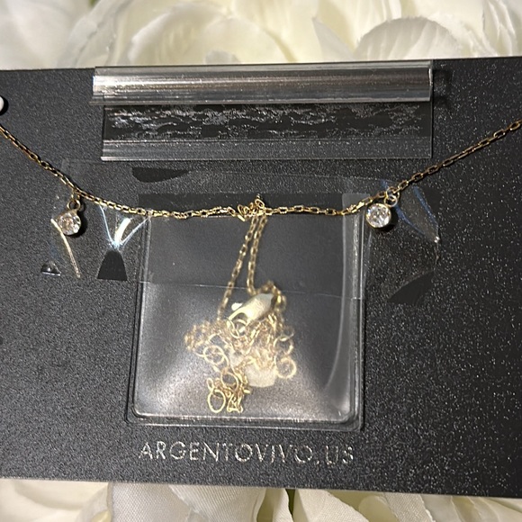 Argento Vivo Sterling Silver charm necklace - Picture 3 of 4